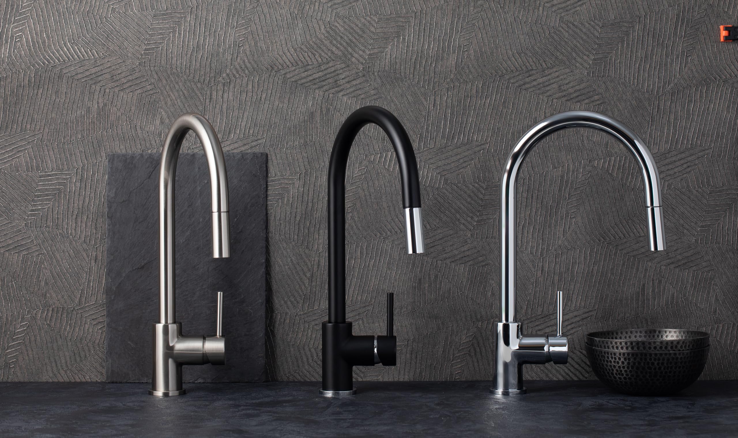 SCHOCK | Miscelatore Aquastar, Monocomando con Doccetta Estraibile, Colore Cromato, h394.5mm | Cromato, h394.5mm
