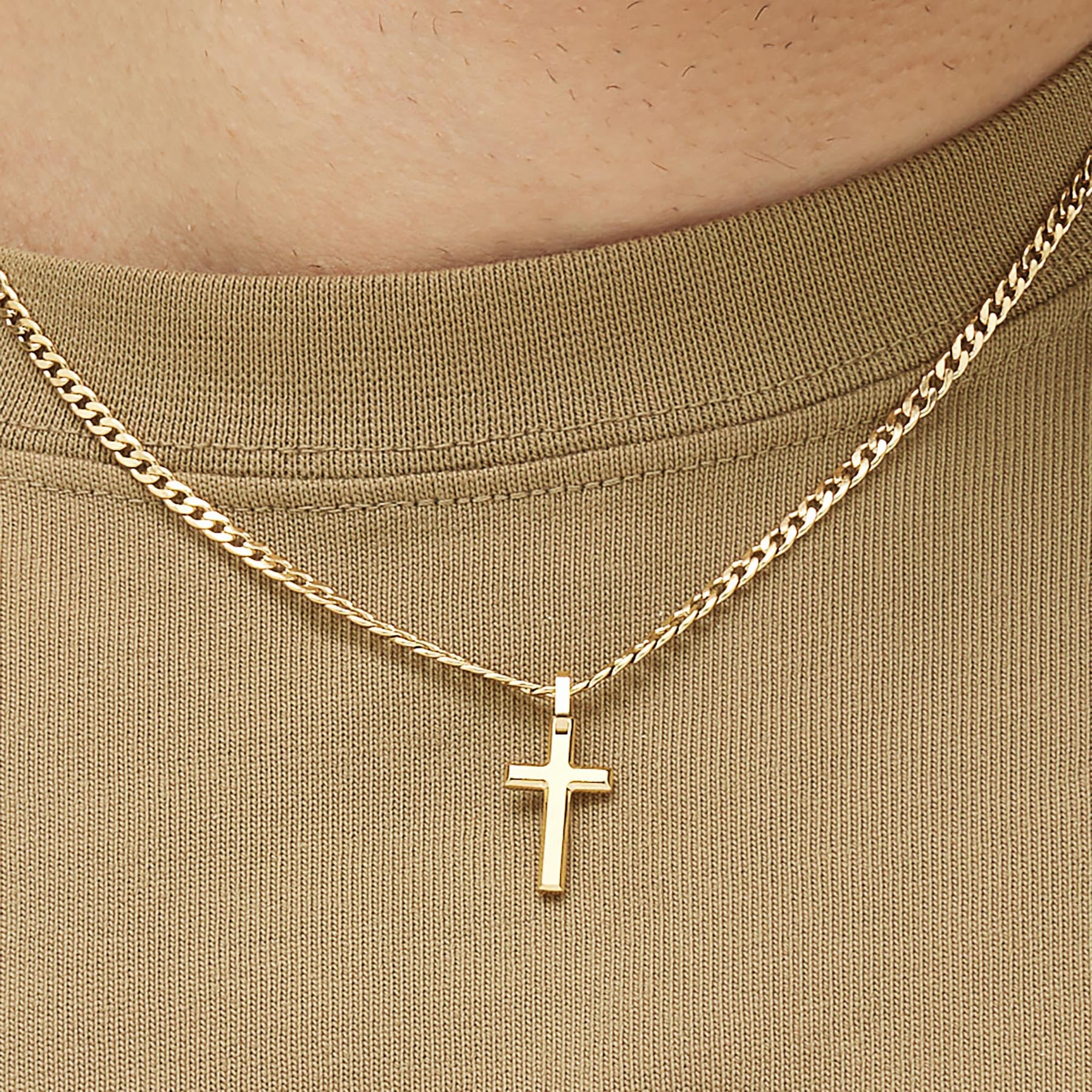 Brosway Collana Uomo in Acciaio con Simbolo Croce | Collezione Ink - BIK30