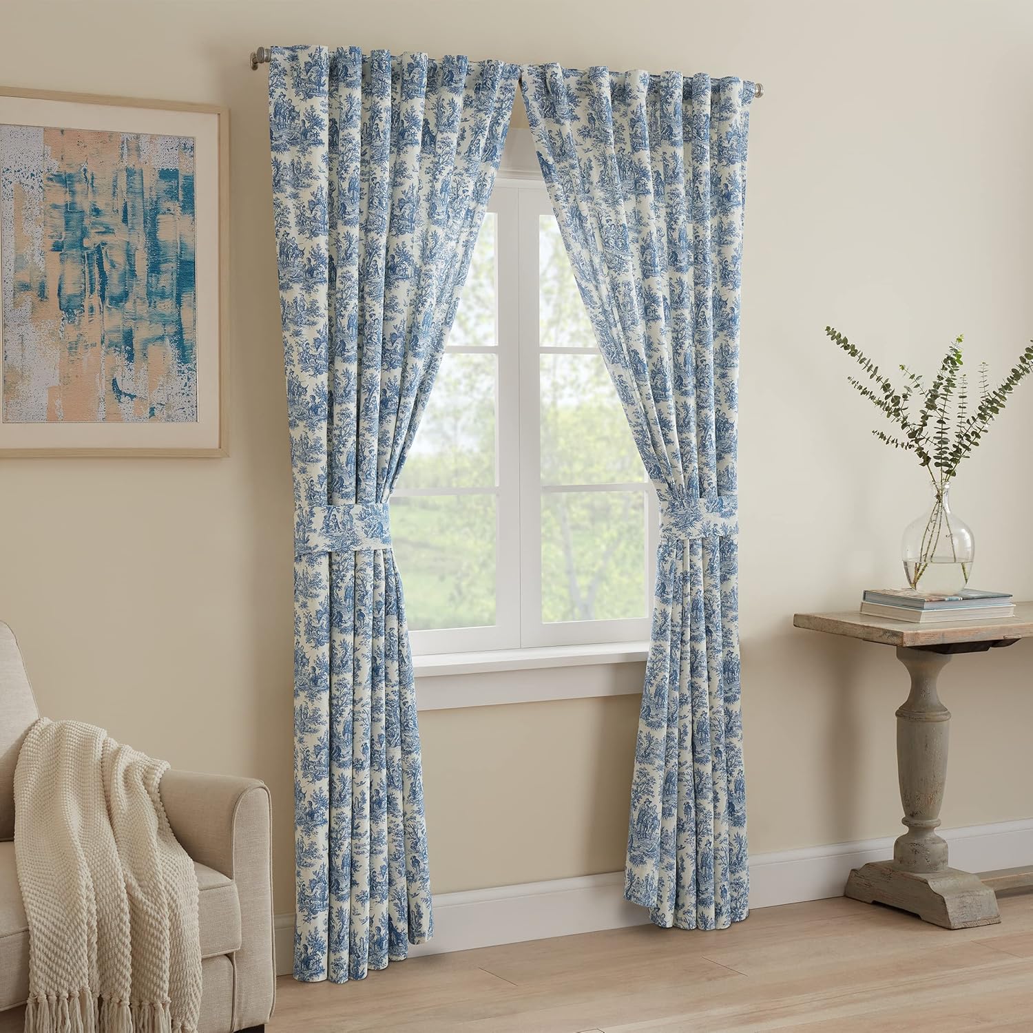 Waverly Charmed Life Floral Thermal Rod Pocket Curtains for