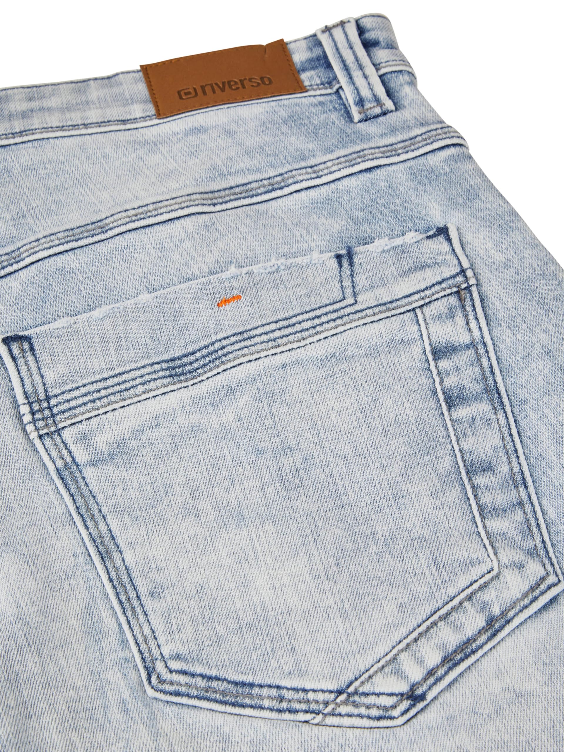 riverso Dżinsy męskie krótkie krótkie spodenki Regular Fit RIVTom krótkie spodenki bermudy szorty letnie denim jednokolorowe czarne szare niebieskie 30 31 32 33 34 36 38 40 42