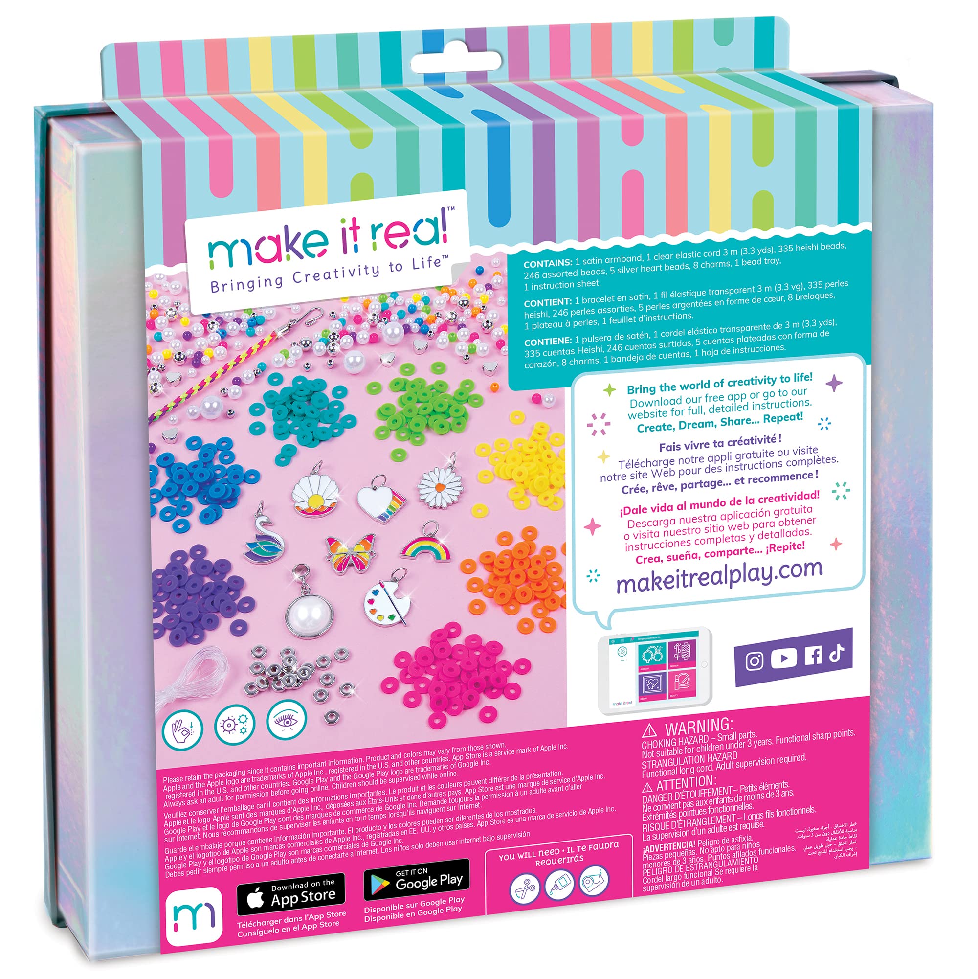 Make it real Biżuteria Rainbows Pearls, Zestaw kreatywny 1729