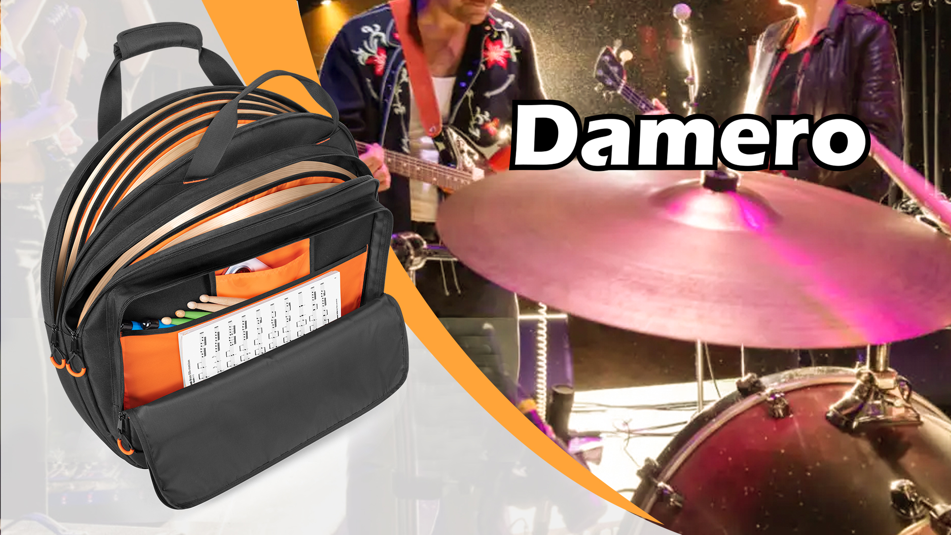 Amazon.co.jp: Damero シンバルバッグ リュック 22インチまで