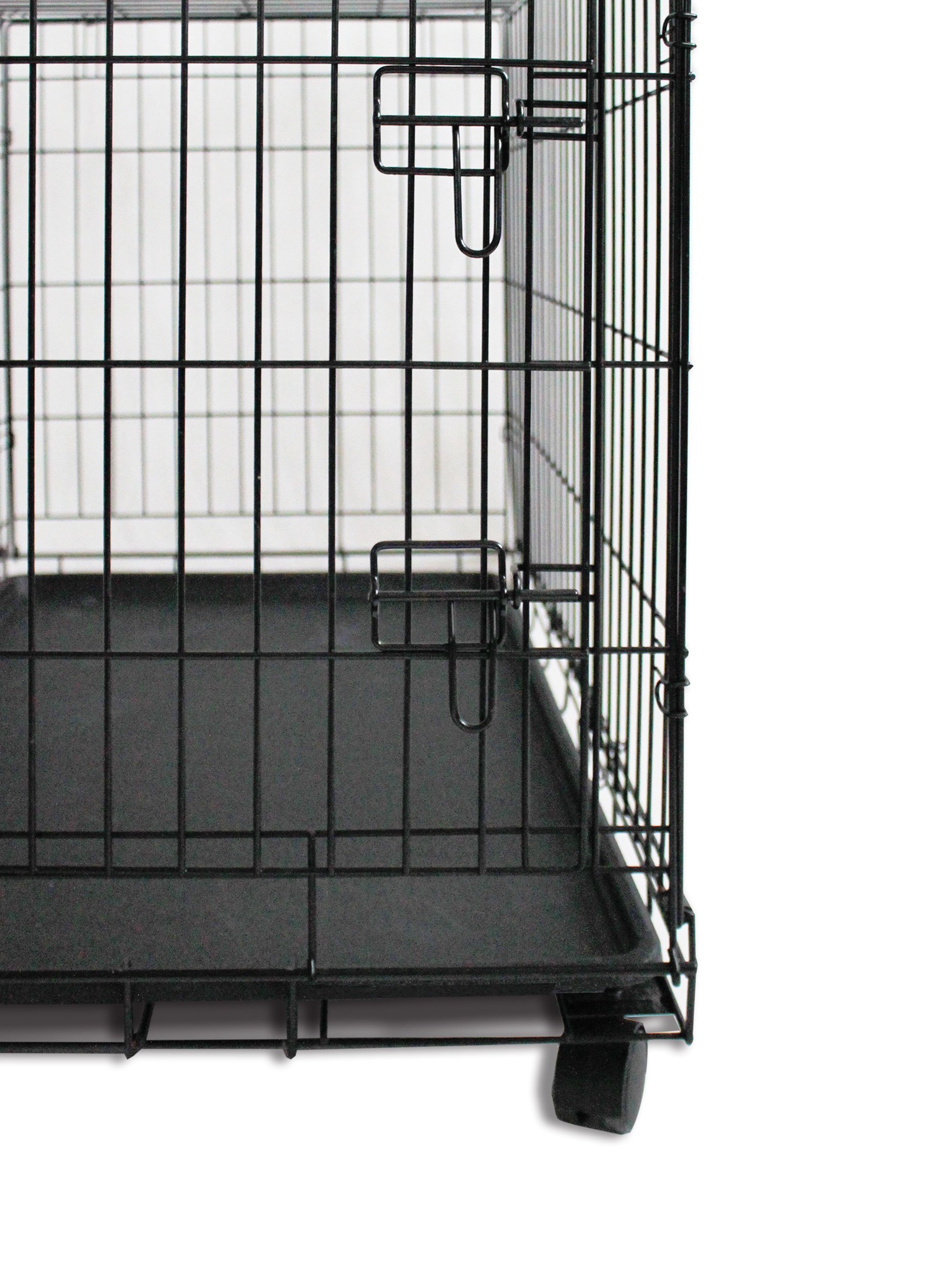 Hundebox Zusammenklappbar 90x56x63cm - Transportabler Metallkäfig Für Große Hunde