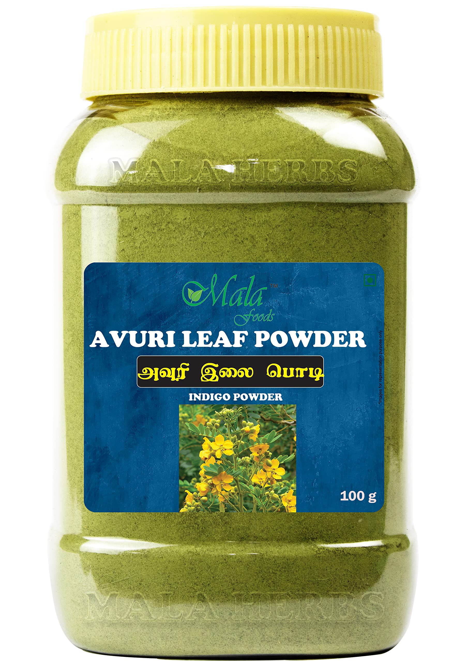 Avuri Leaf Powder 100G, Indigo Powder For Black Hair Organic Care-image-33