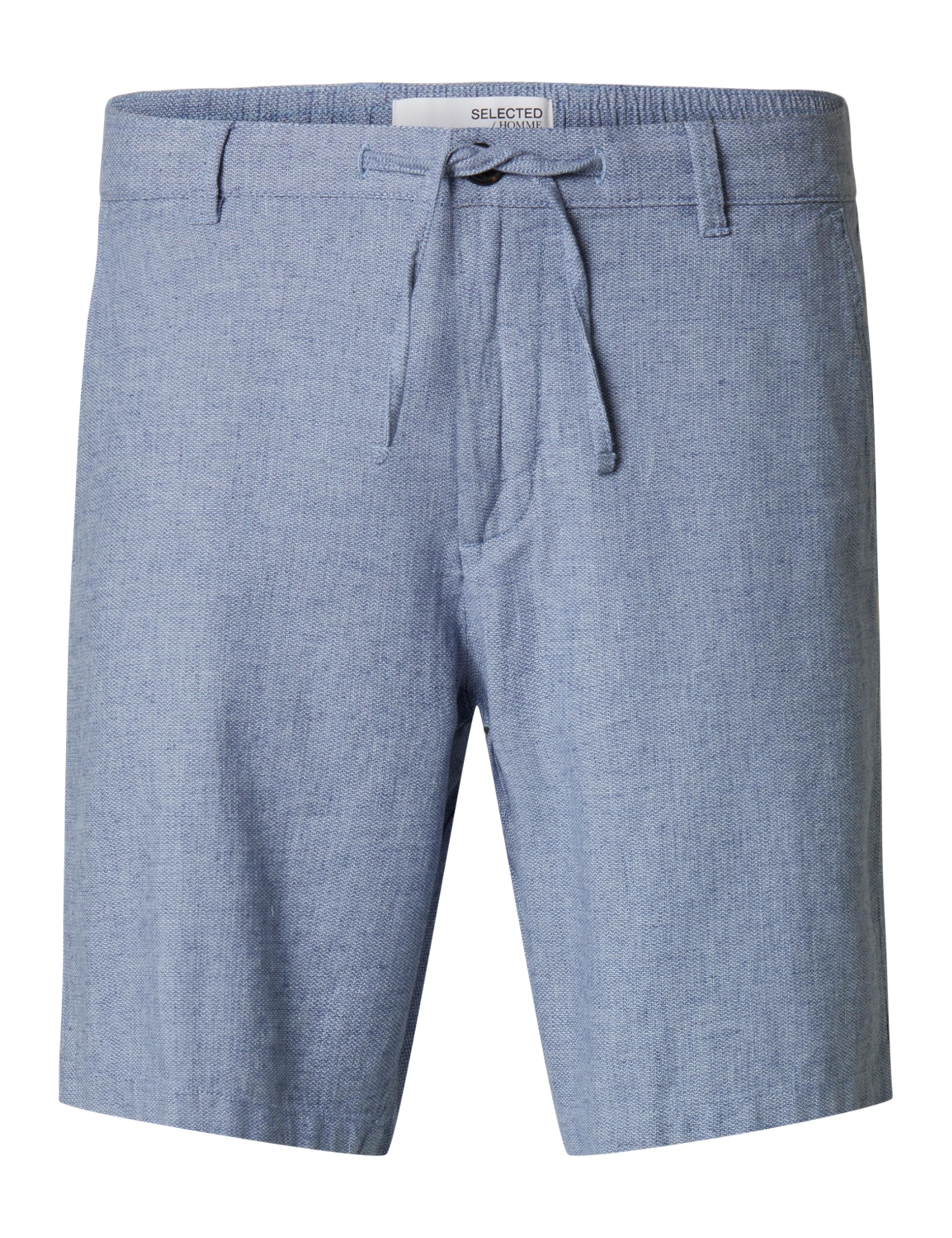SELECTED FEMME Men's Slhregular-Brody Linen Shorts Noos, Cashmere Blue, S