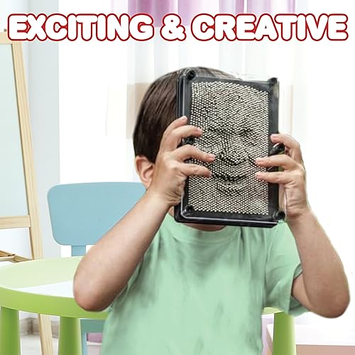 Miniatura 5 de ArtCreativity Juguete de arte de pines 3D (paquete de 2) – Tablas sensoriales grandes de 5 x 7 y pequeñas 3.5 x 5 para niños y adultos – Apto para