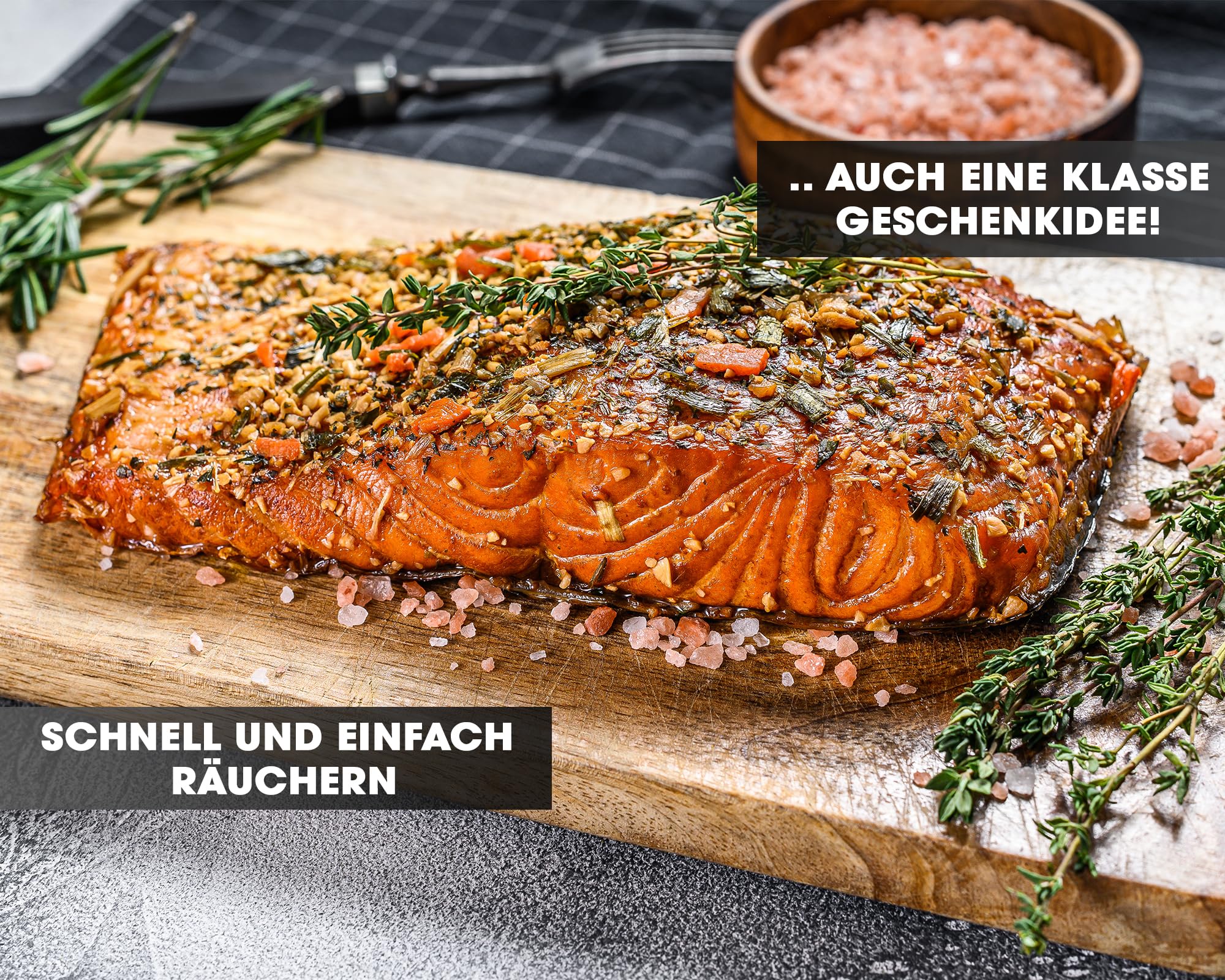 Angel Berger XXL Premium Räuchertonne I Tragbarer Smoker 65-100cm I für bis zu 10kg Räuchergut I mit Zubehör I Räuchern auf 2 Etagen I Nicht ROSTEND Aluminiert Räucherofen Räucherschrank