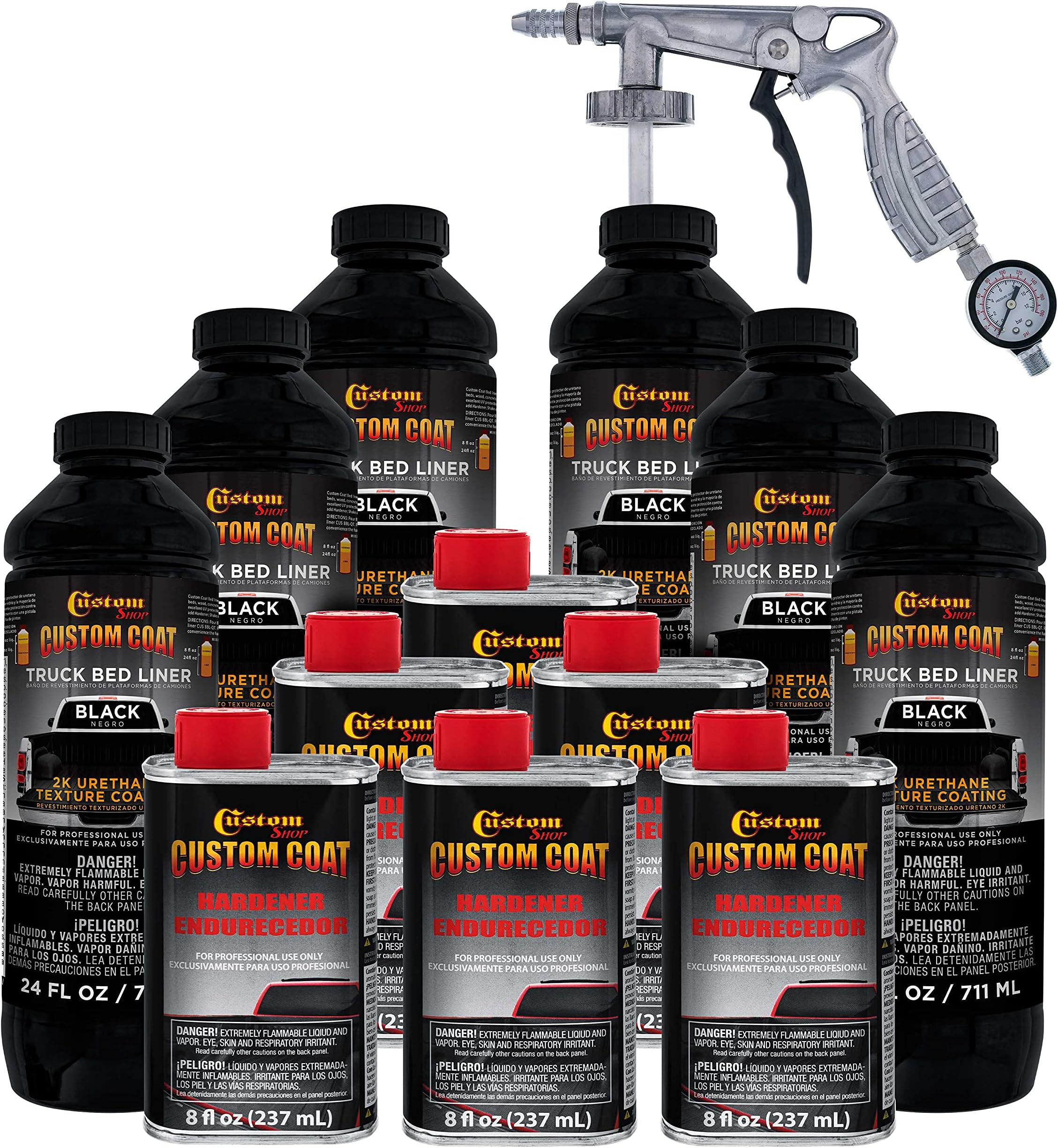 UPol Raptor 8 Quart Kit Black Urethane SprayOn Truck
