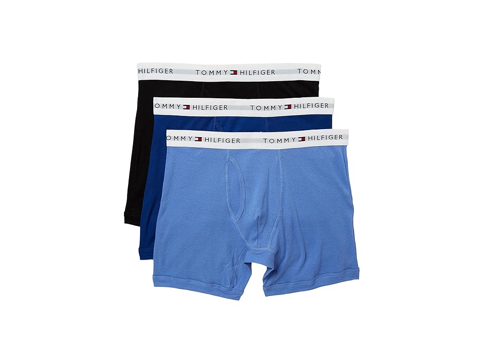 

Tommy Hilfiger Cotton Boxer Brief 3-Pack (Ink Blue) Men's Underwear