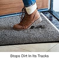 Vista 4 de Eurow Trek N' Clean - Tapete de microfibra absorbente de secado rápido, antideslizante para suciedad, barro, agua, lavable, tapete