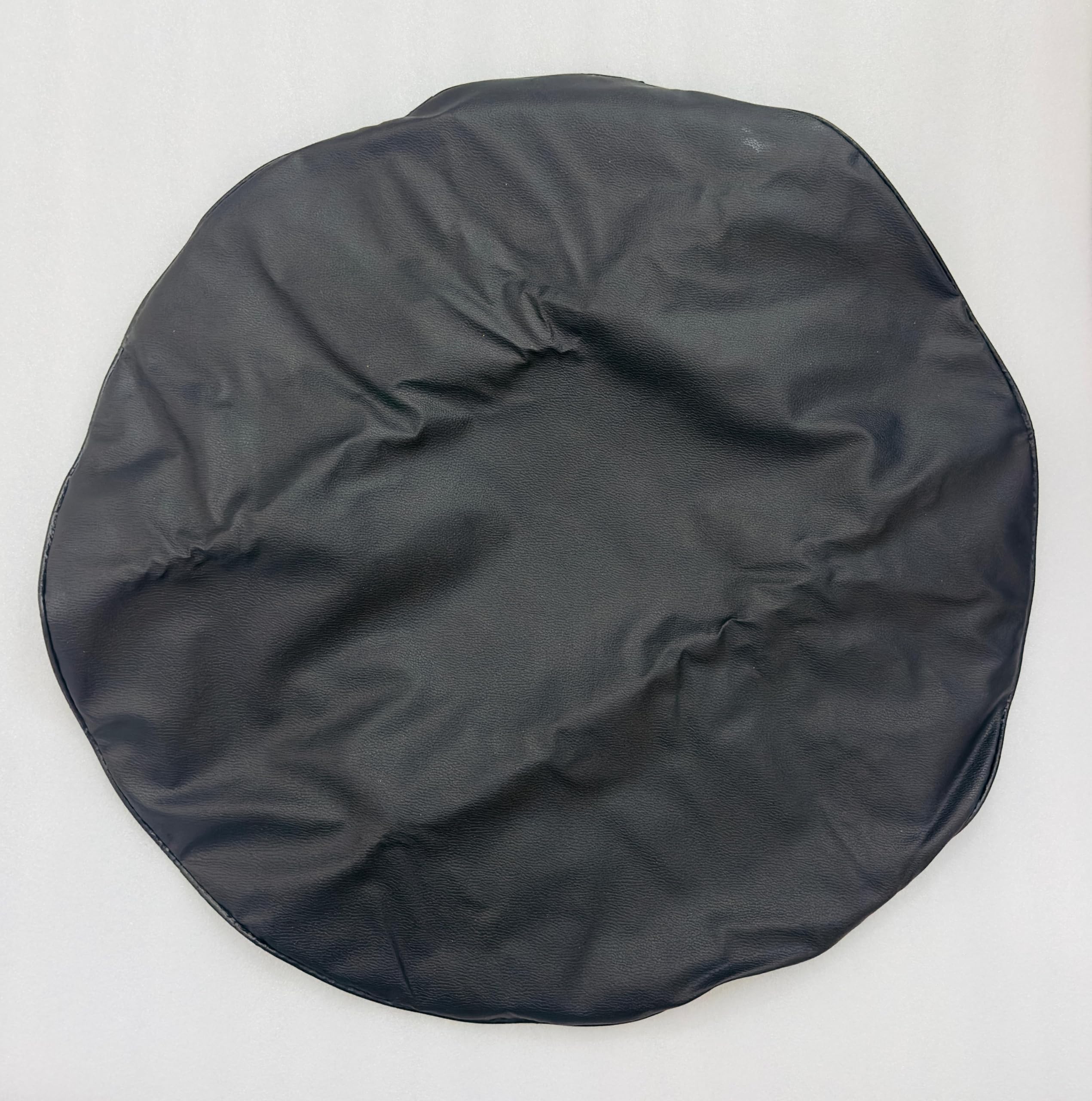 Soft Rear 1PC Plain Black Spare Wheel Stepney Cover 16 Inch 17 Inch Gypsy Tyre Tire Cover Universal Fit for All Vehicles Spare Tire Tyre Cover 4X4 Car Tire Tyre Protector Accessories.-image-11