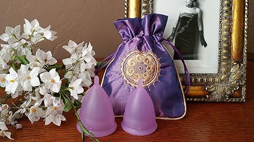 Miniatura 6 de Kit de inicio de período, juego de 6 piezas 1 taza menstrual pequeña, 1 grande, 1 bolsa pequeña, 2 almohadillas de tela para mujer, 1 bolsa húmeda