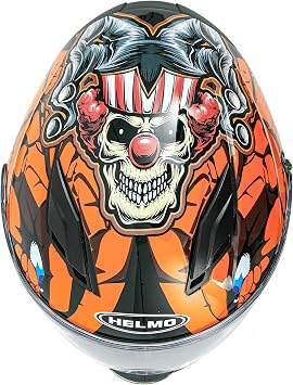 HELMO Motorcycle Helmet DOT/FMVSS 218 Approved Full Face Motorcycle Street Bike Helmet Unisex-Adult Motorcycle Racing Modular Street Helmet Size L
