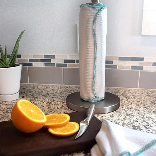 Miniatura 7 de One dozen purple and lime two tone paperless towels