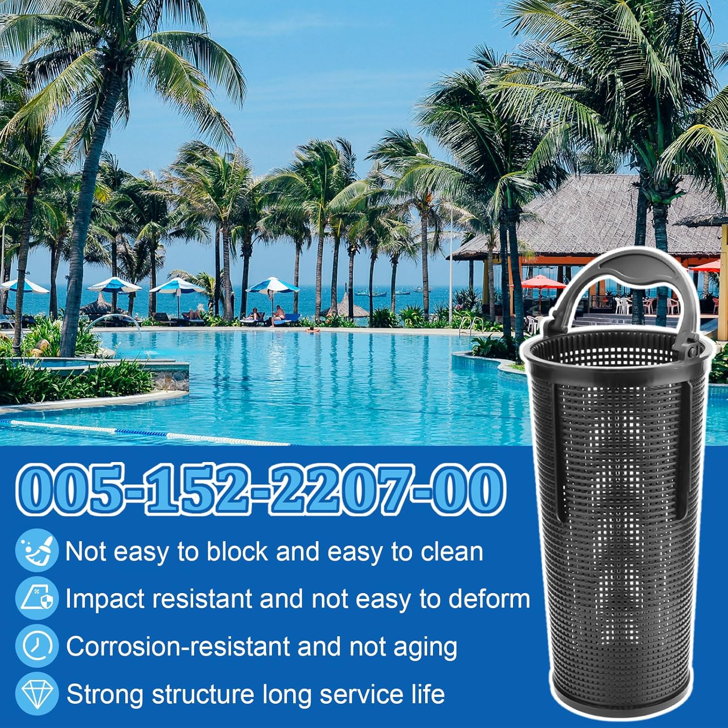 Big Peng 005-152-2207-00 Debris Canister Basket Replacement for Paramount, for DDC/EDC Pool Leaf Canisters Basket