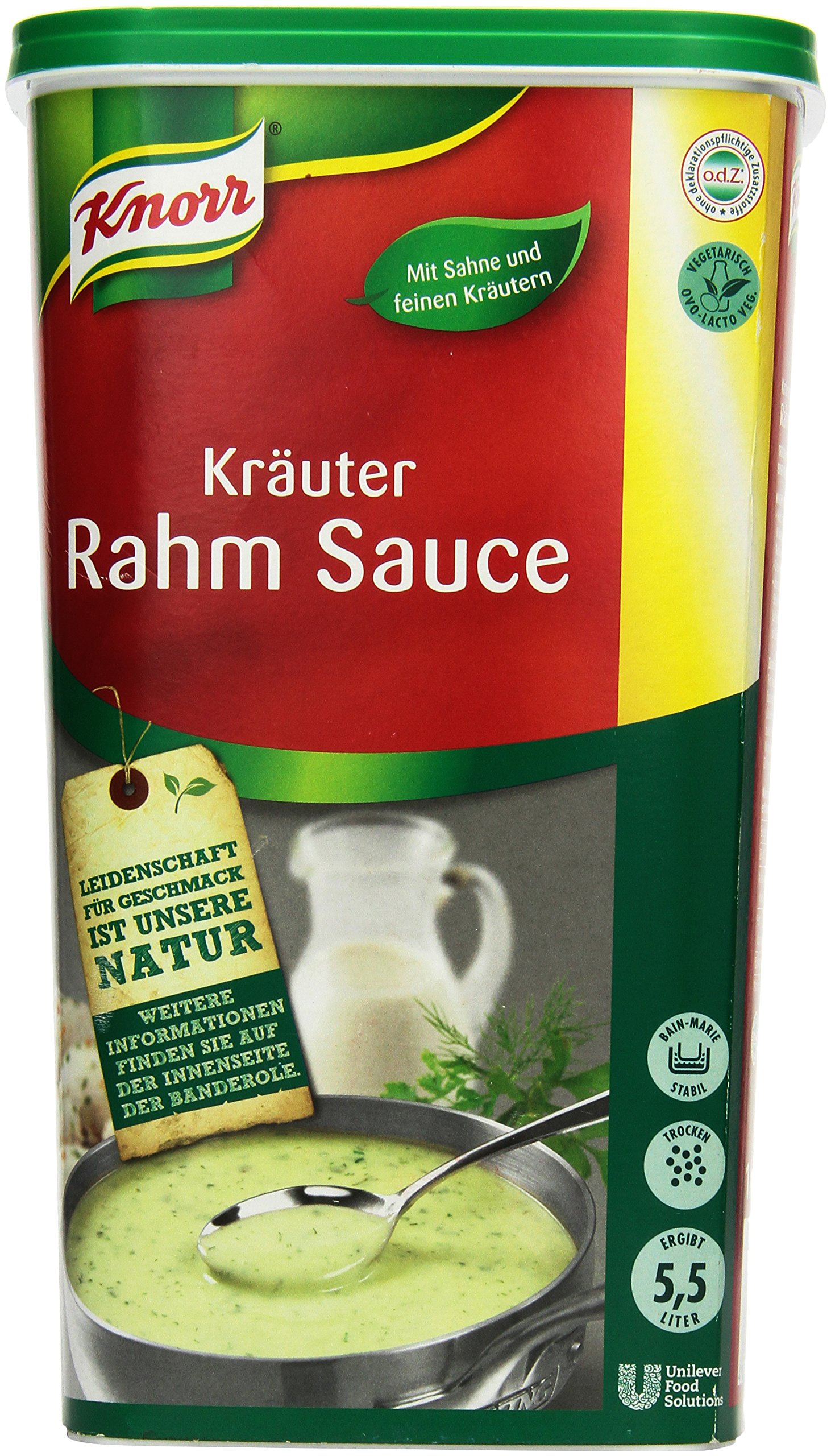 Knorr Kräuter-Rahm Sauce 1 kg, 1er Pack (1 x 1 kg)