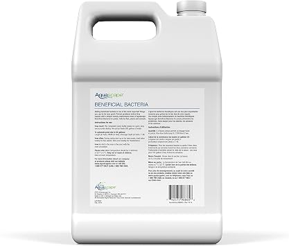 Aquascape Beneficial Bacteria Liquid Water Treatment for Ponds and Water Gardens (1 Gal / 3.78 L)