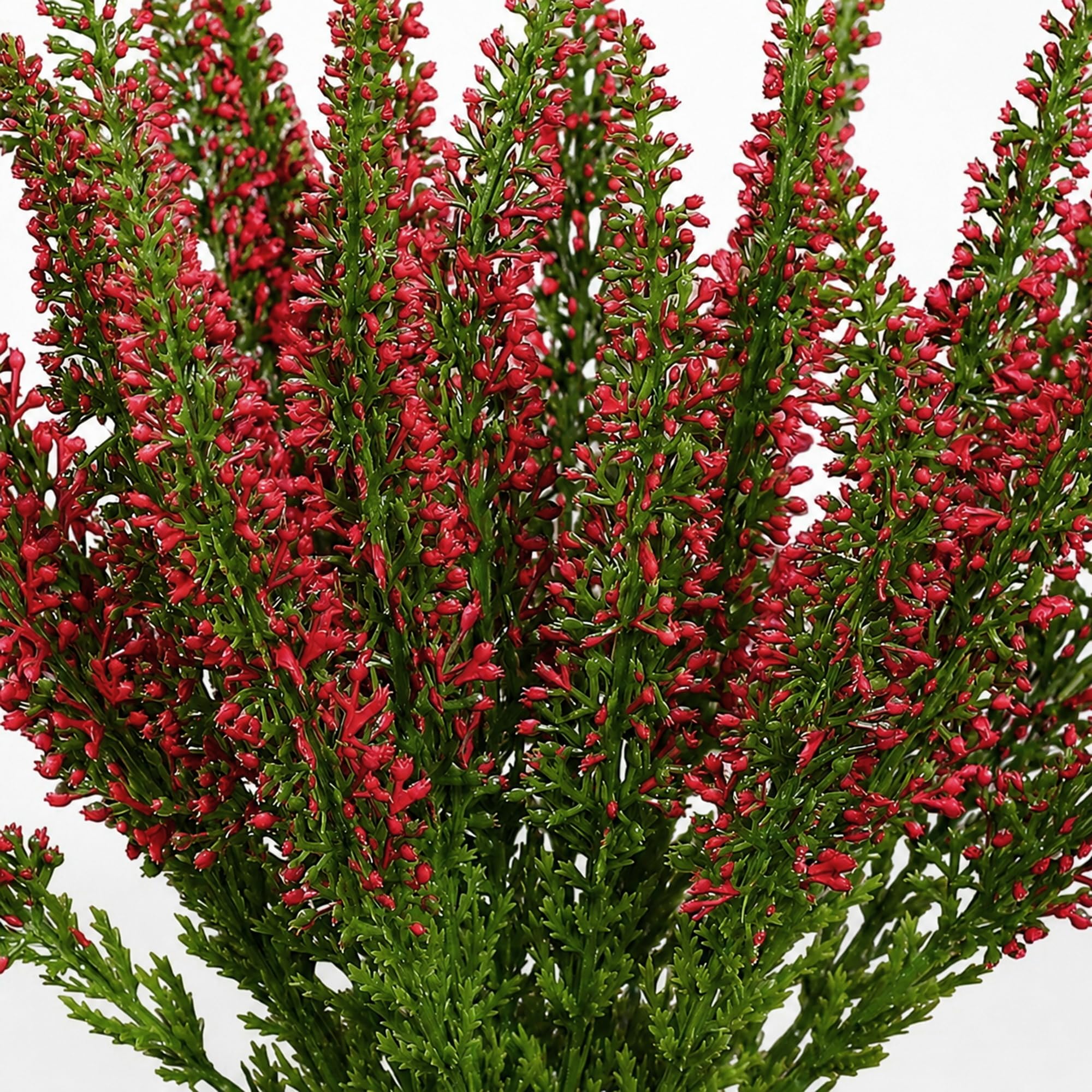 Erika / Heidekraut 28cm Fuchsia mit 24 Stielen künstlich Kunstpflanzen Heide Kraut Kunstblumen Busch Kunst Strauch, Home Decoration Deko Deco, künstliche Blumen Plants Pflanzen Dekoration