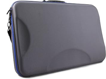 CASEMATIX Travel Case Compatible with Numark Mixstream Pro Plus, Mixstream Pro Go Standalone DJ Controller, Numark NV2 Serato Mixers and More - Includes Carrying Case Only with Shoulder Strap