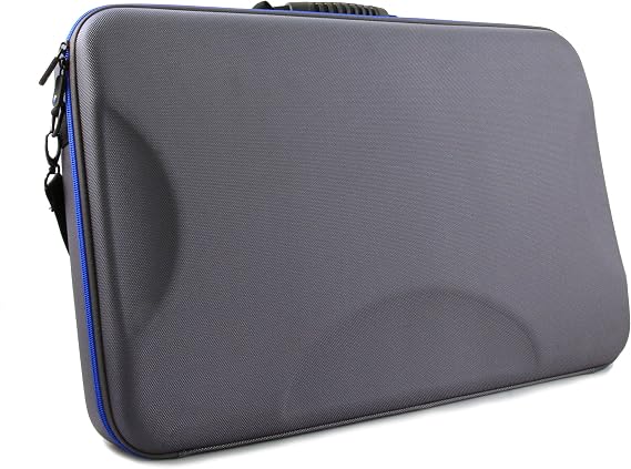 CASEMATIX Travel Case Compatible with Numark Mixstream Pro Plus, Mixstream Pro Go Standalone DJ Controller, Numark NV2 Serato Mixers and More - Includes Carrying Case Only with Shoulder Strap
