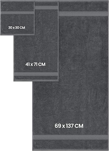 Vista 157 de Utopia Towels - Juego de toallas de 8 piezas, 2 toallas de baño, 2 toallas de mano y 4 para la cara, 100% algodón hilado en anillo, 600 GSM, Azul