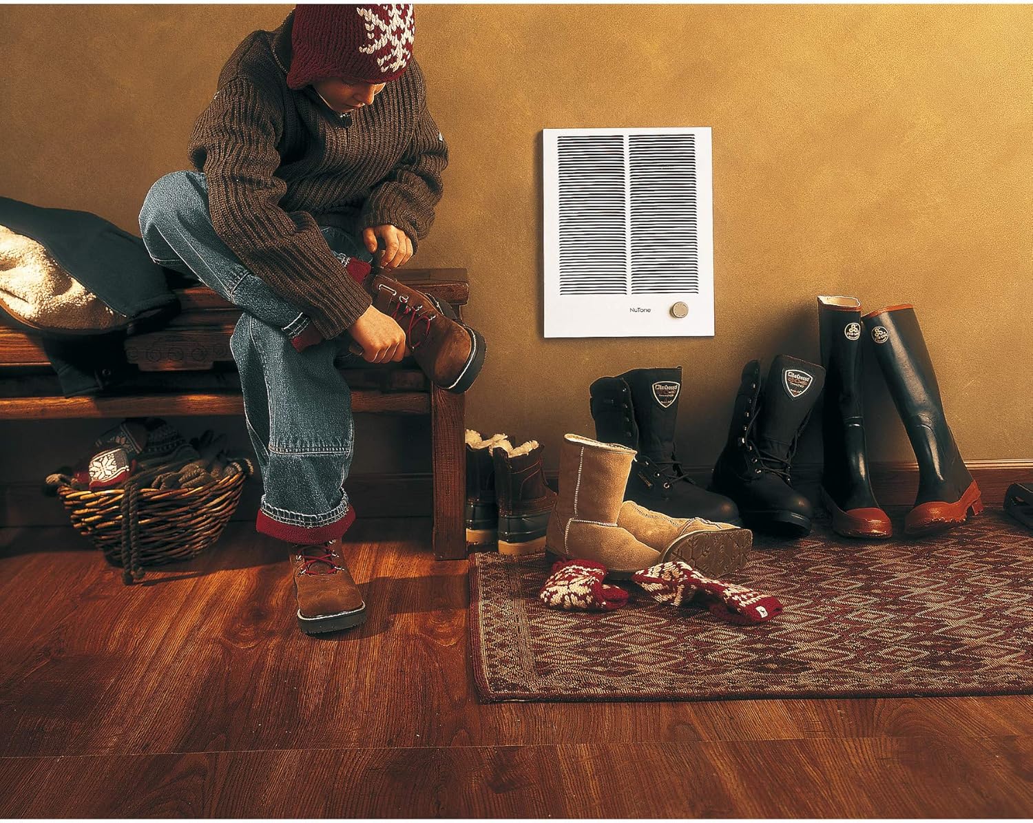 Broan-NuTone 194 High Capacity Wall Heater, White Painted Grille, 3000/1500 Watt 240 VAC, 1500/3000 : Everything Else