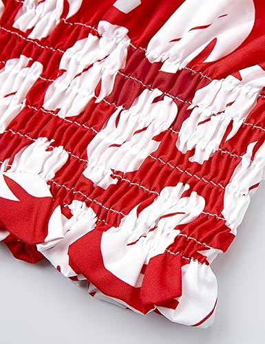 Miniatura 5 de Hawaiian Palm Leaf Tutu lilo Dress for Girls Full Set Tropical Summer lilo Costume Dance Performance Outfit