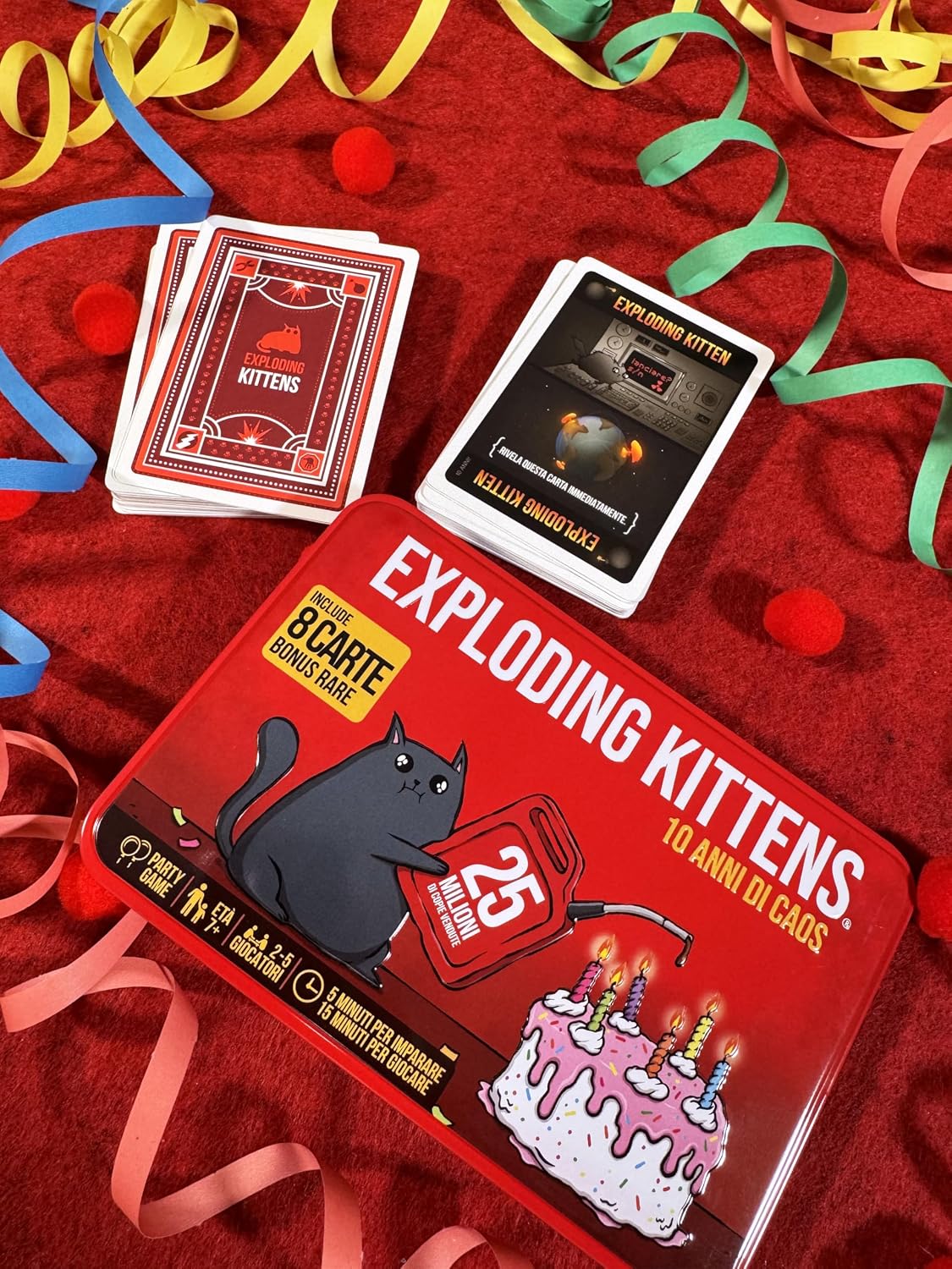 Exploding Kittens Asmodee 10 years CAOS - funny playing cards image 3