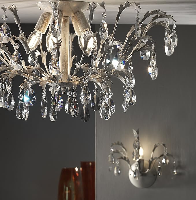 ONLI Onli Mand Wandlamp E14, 6 W, Ivoor/Goud, 30 x 25 x 25 cm photo 3