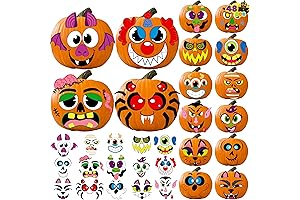 JOYIN 48 Pcs Halloween Pumpkin Decoration Stickers - Halloween Make Your Own...