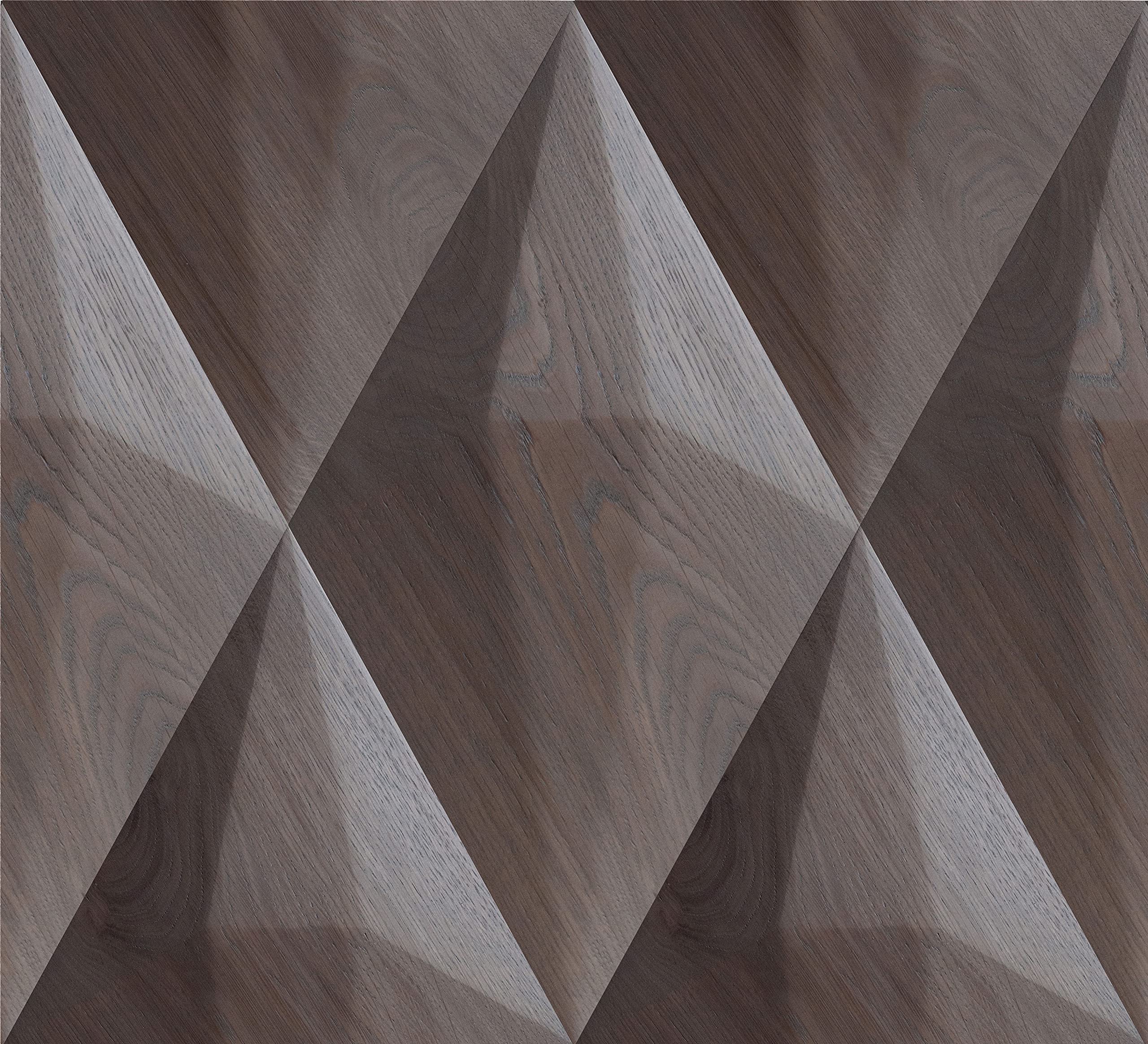 Paneles decorativos de pared de madera 3D hechos a mano en roble