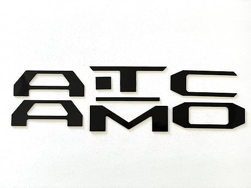 Miniatura 2 de Letras de plástico ABS negro mate compatibles con Taco 2016-2020 insertos traseros, no calcomanías