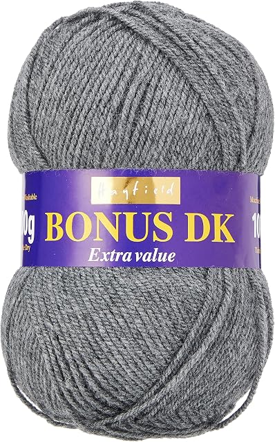 Hayfield Bonus DK Double Knitting - Grey Mix (790), 100g Dark by Sirdar