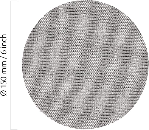 Mirka Abranet net sanding disc Ø 150 mm Hook & loop/Grit P80 / 50 pcs/for sanding wood, walls, metal, aluminium, stainless steel, filler, varnish, plastic / 5424105080 - 2