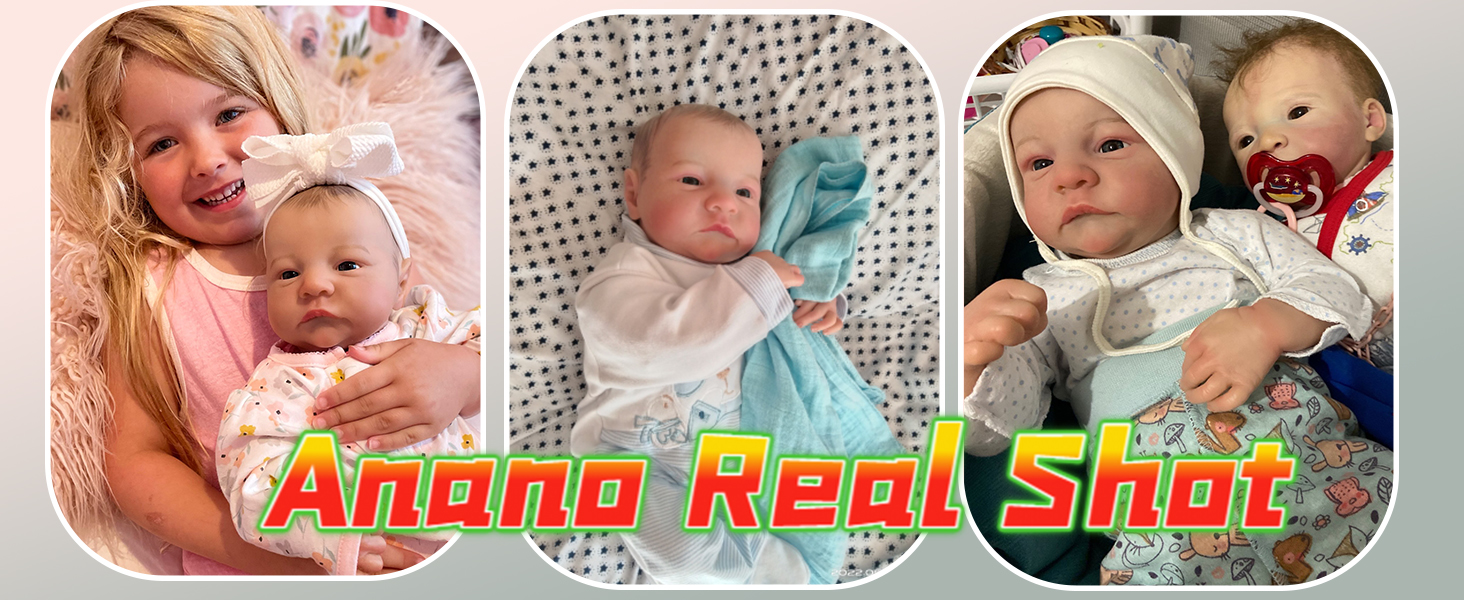 Amazon.com: Anano 19 Inch Reborn Doll Open Eyes Levi Soft Slicone