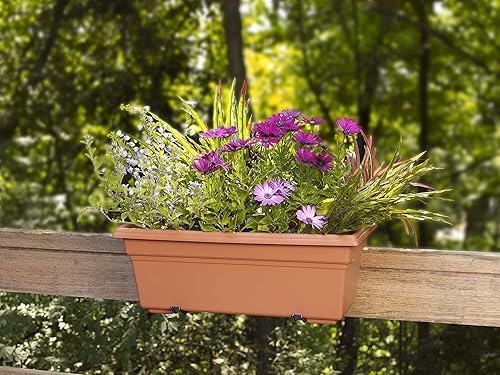 Miniatura 8 de Countryside, maceta, terracota, 18 pulgadas, Caja de flor, 36 pulgadas, Terracotta