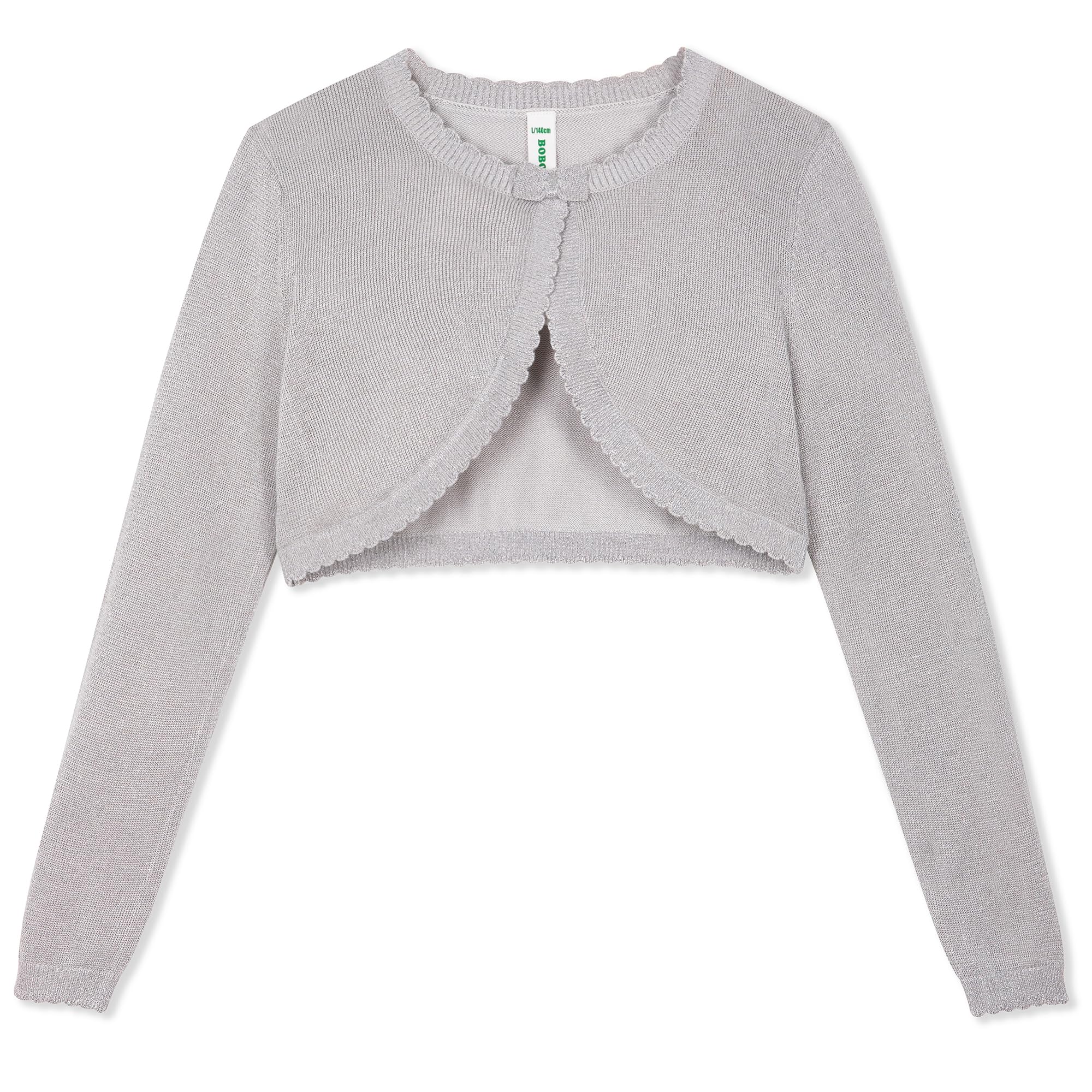 BOBOYOYO Long Sleeve Girls Shrug Knit Girls Cardigan Bolero Dress Sweater