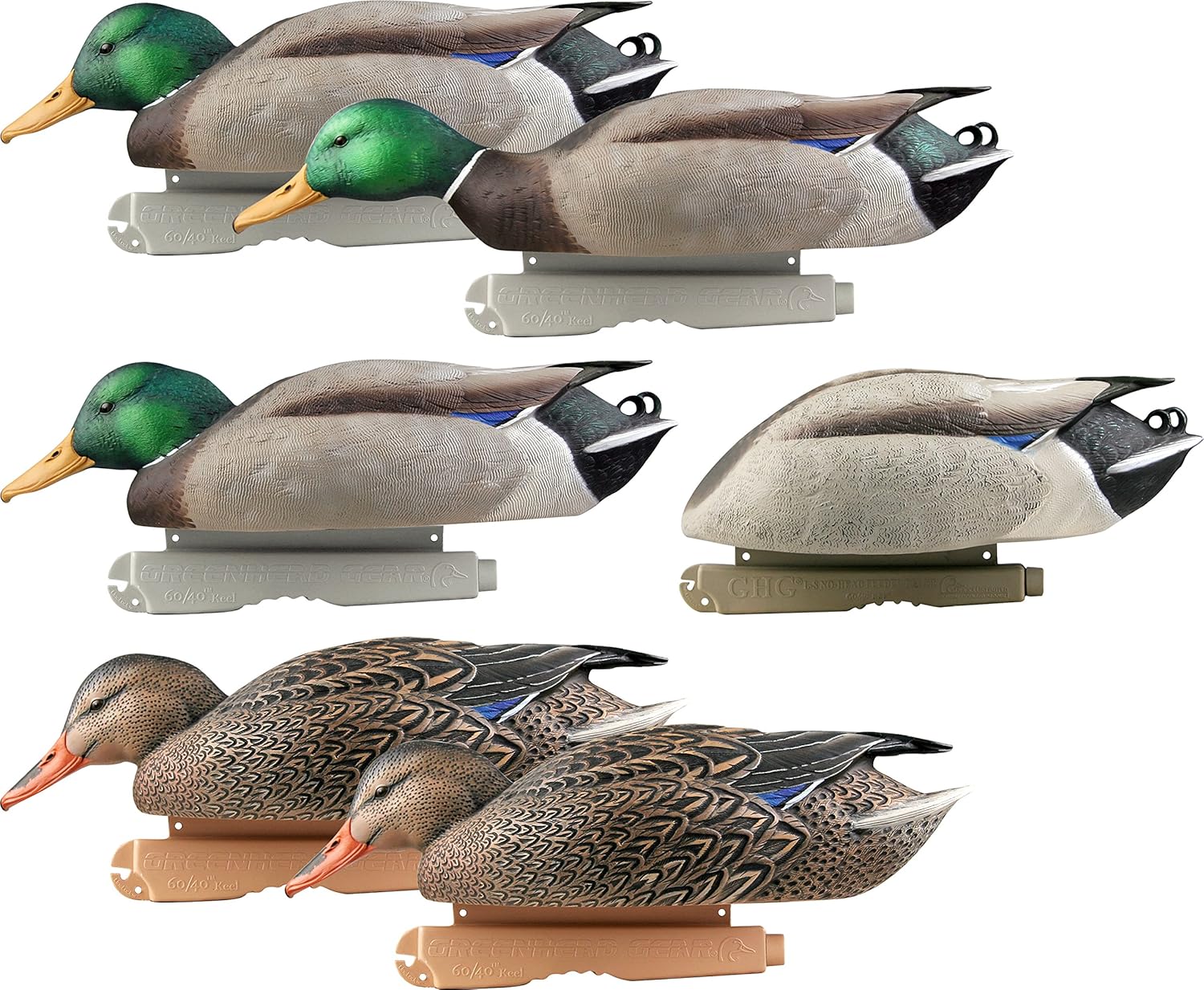 GreenHead Gear Avery Pro Grade Mallard Floater Decoys (Surface Feeder) - 73109
