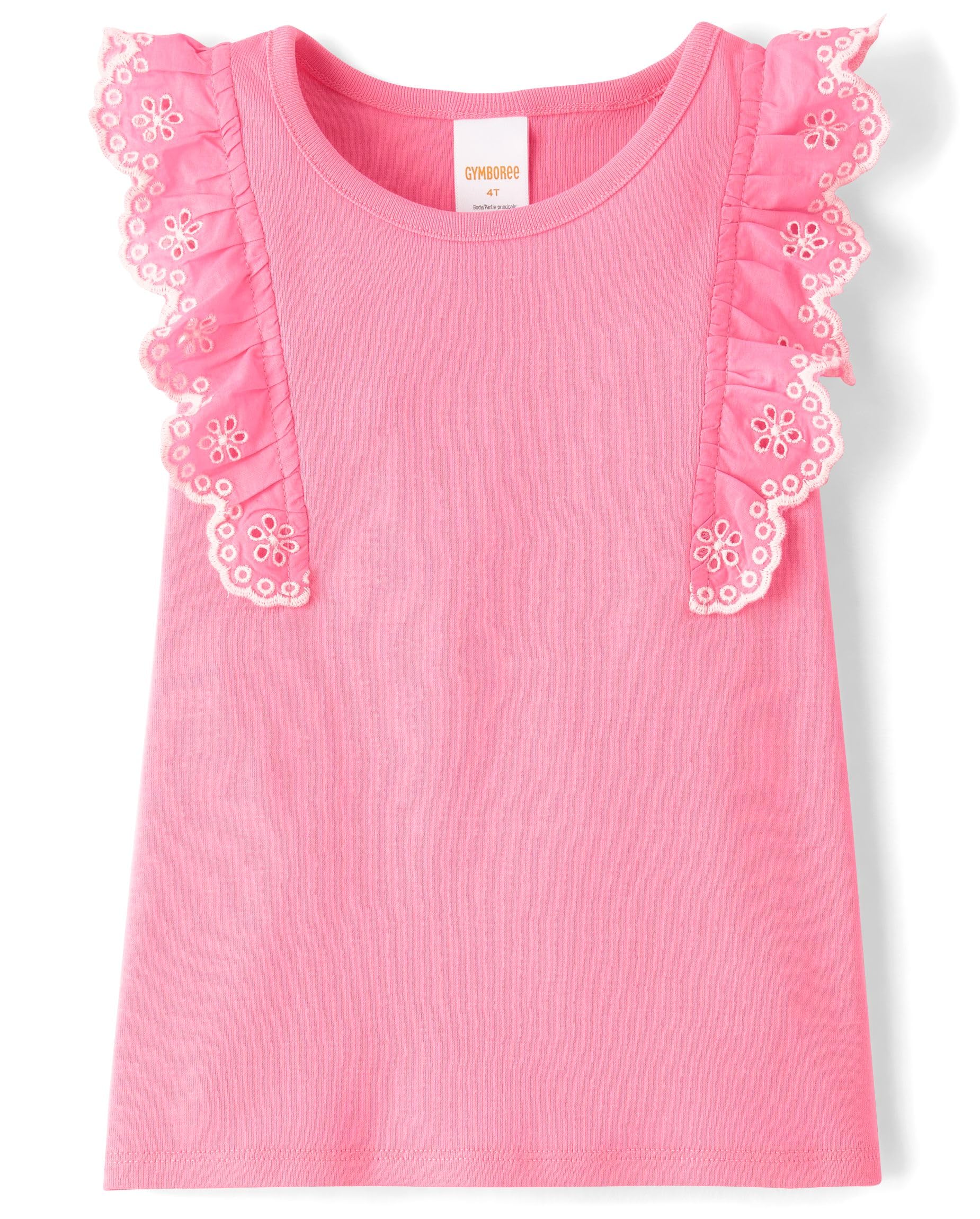Gymboree Girls' and Toddler Sleeveless Embroidered Top