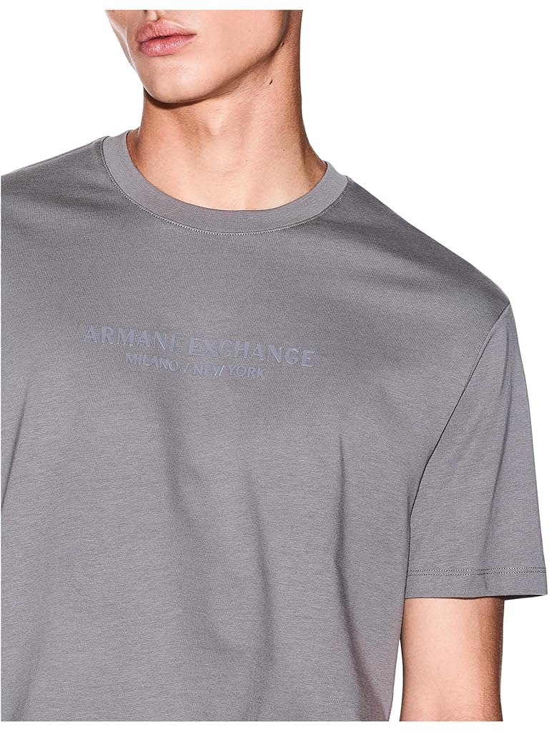 Gray Armani Exchange Milano/New York Logo T-shirt