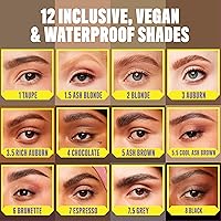 Vista 4 de NYX PROFESSIONAL MAKEUP Lápiz micro para cejas, lápiz preciso para cejas, color gris pardo