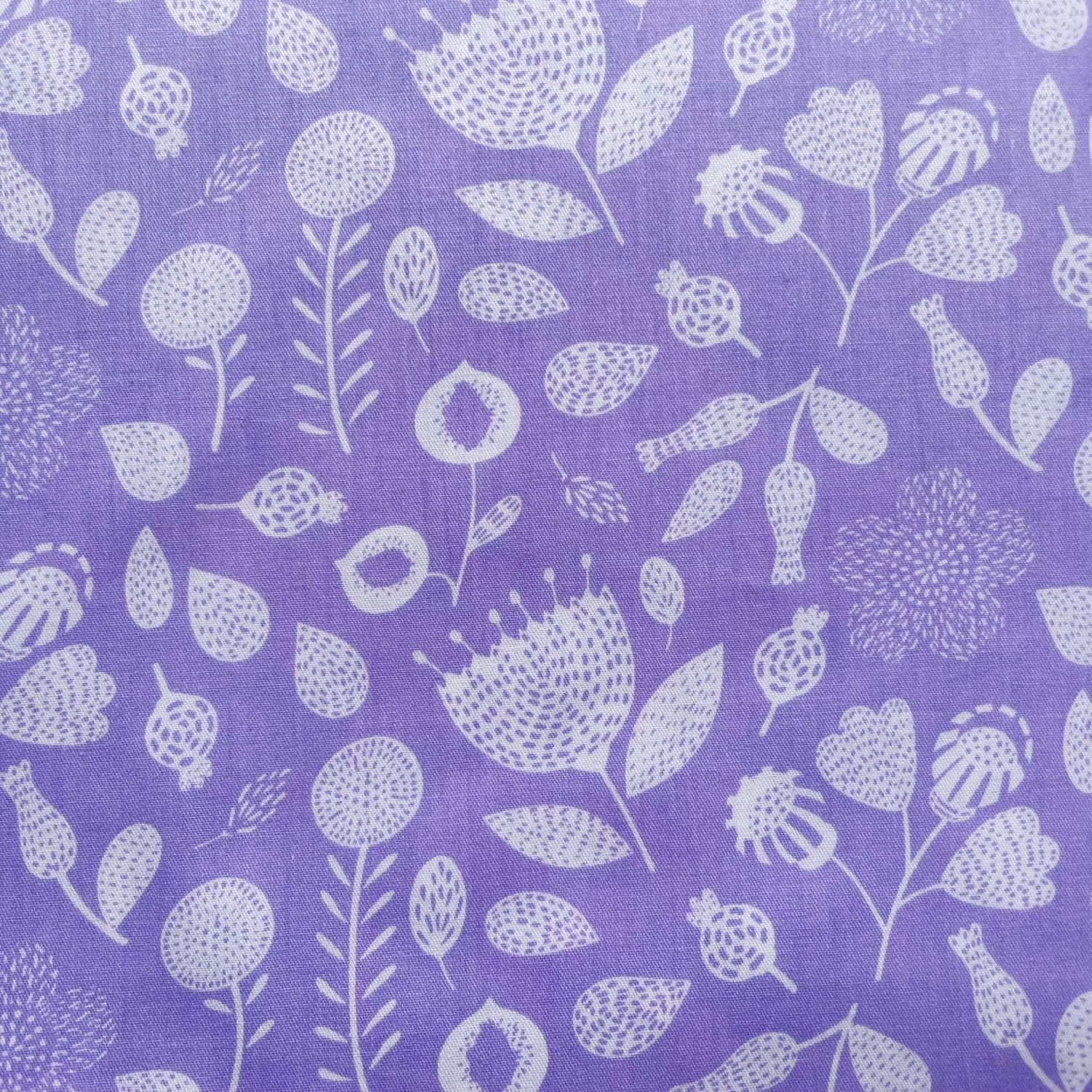 DMFR Purple Floral Fabric Squares 5x5 Inch, 42Pcs 100% Cotton Charm Packs for Quilting, Precut Quilt Squares for Sewing, Patchwork, DIY Crafts
