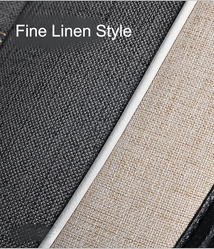 Miniatura 4 de INCH EMPIRE Cloth Car Seat Cover Synthetic Linen Fabric Water Washable Breathable Sweat Proof Cushion Front and Rear Full Set Universal Fit for