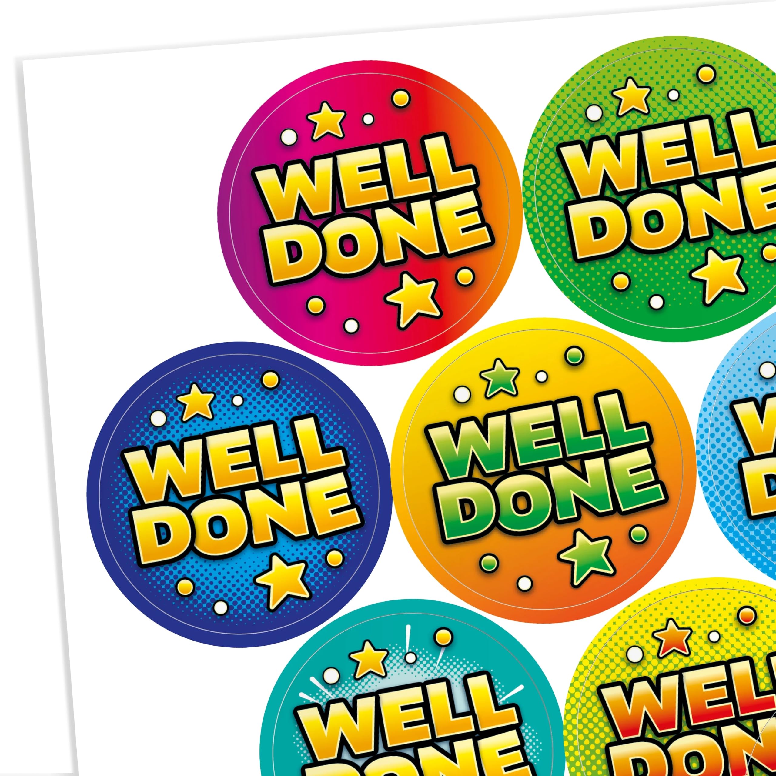 225 Scented Orange Motivational Childrens Pupils School Teachers Well Done Reward Stickers 32mm Primary Teaching Services