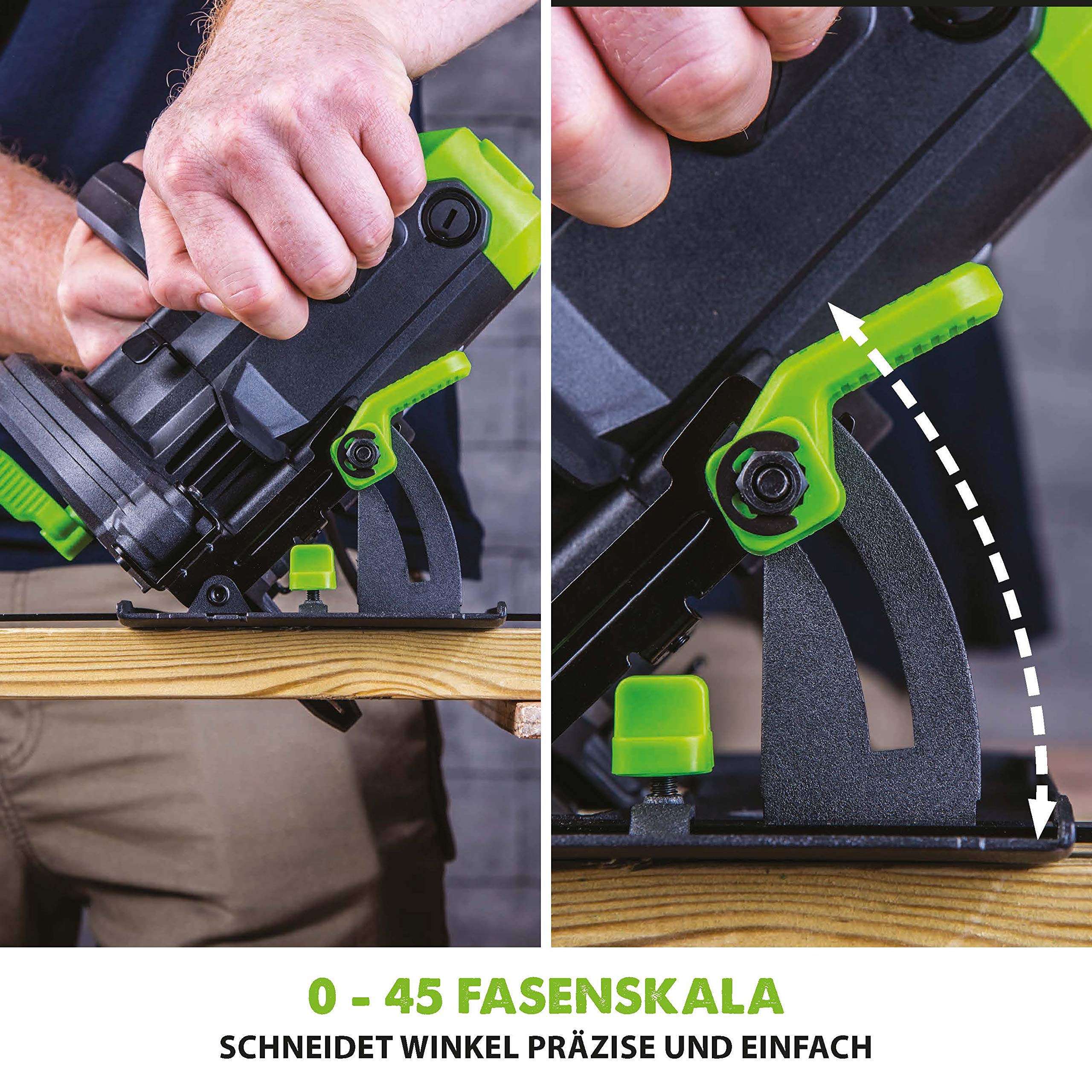 Evolution Power Tools Elektrowerkzeuge F165CCSL Mehrzweck-Kreissäge (165 mm, 230V)
