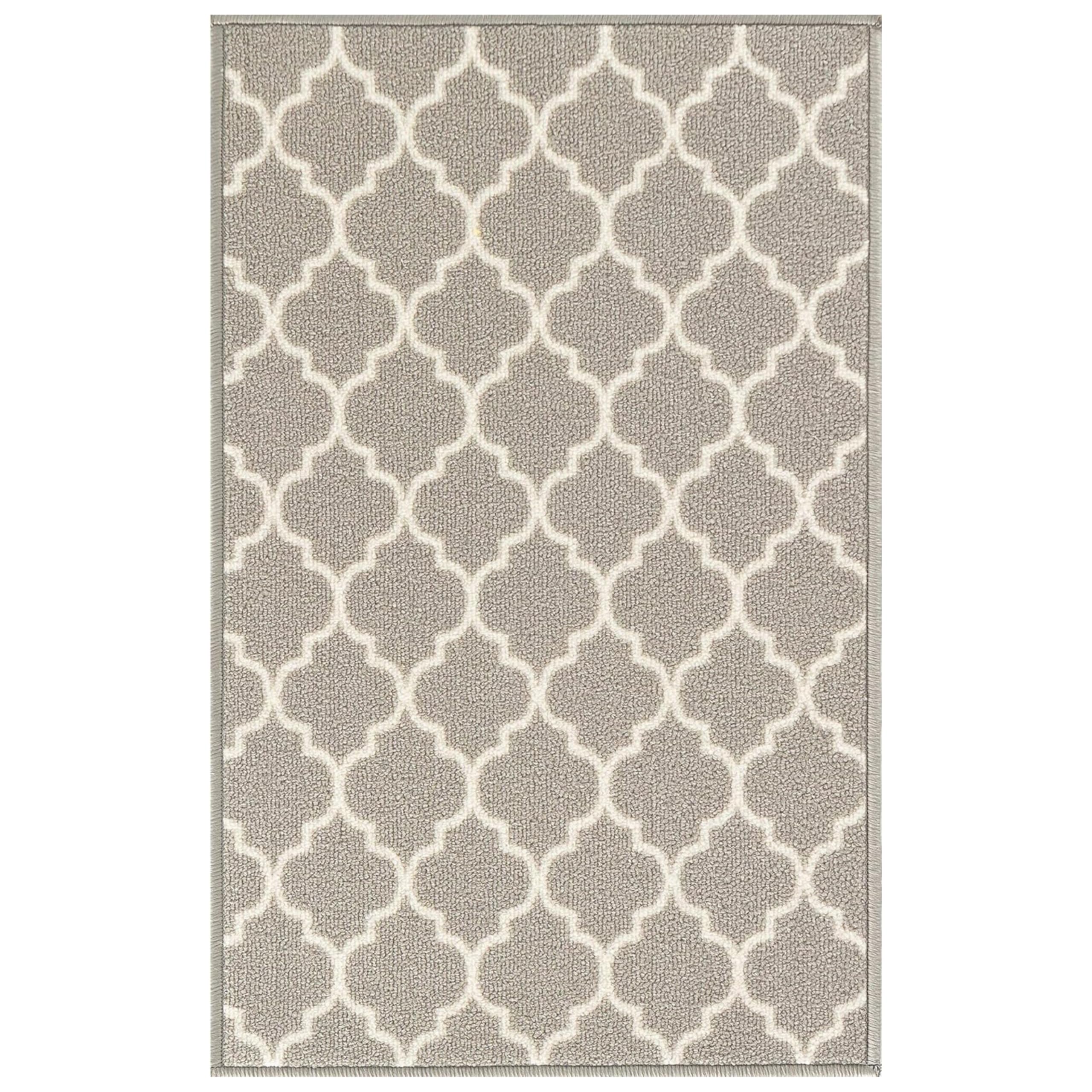 AKADIL Washable Door Mats Indoor & Outdoor Heavy Duty Non-slip Rug, Perfect Dust Grabbing Doormats,S mall & Large Doormats, Hall Runner and Door Mat (Grey-trellis, 50 x 80 cm (Rectangular))