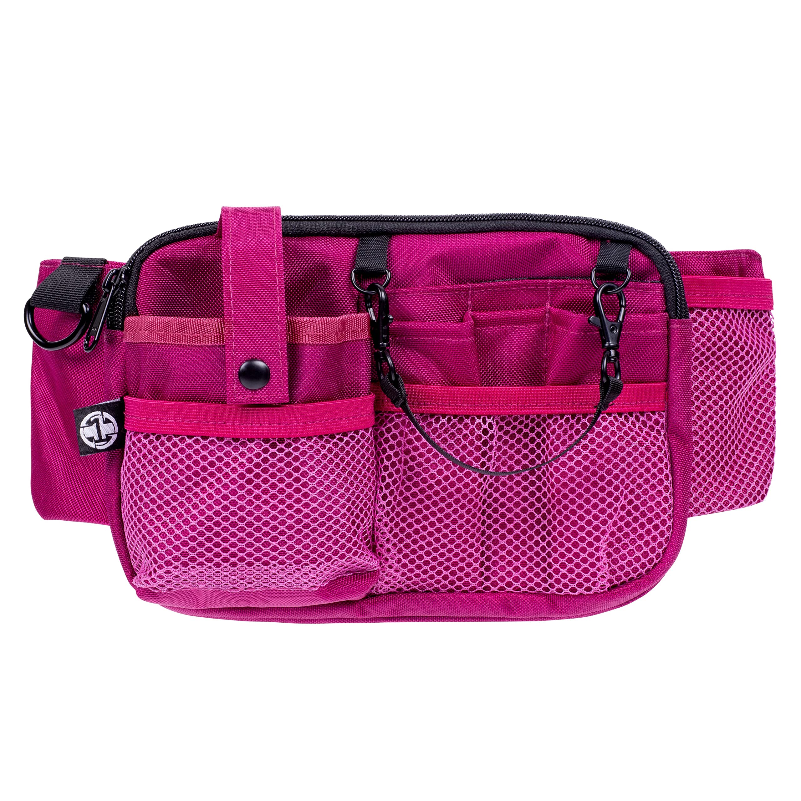 First Lifesaver Nurse Fanny Pack with Multi-Compartment and Tape Holder, Pink, Large, Hands-free Fanny Pack With Multi-compartment and Tape Holder