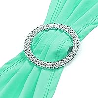 Vista 145 de MDS - Paquete de 50 bandas elásticas de elastano para silla, lazos elásticos para sillas con hebilla deslizante, ajuste universal para bodas, Acción