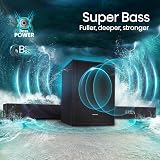 Hisense AX5125H 5.1.2 Channel 500W Dolby Atmos Soundbar with Wireless Subwoofer& Up Firing Speakers& Turly Wireless Rear Speakers - 7