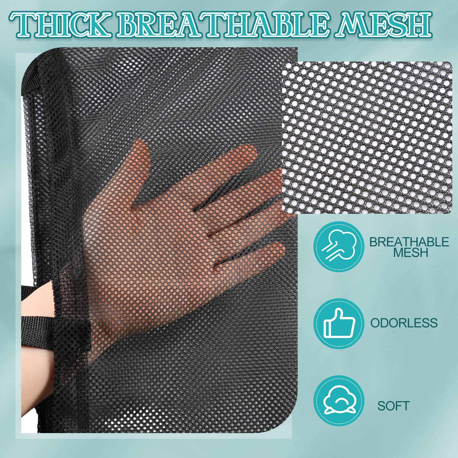 Aliceset 4 bolsas de lavandería de malla de 24 x 36 pulgadas con cordón, bolsa de lavandería de malla resistente con asas, lavable a máquina, para dormitorio universitario, familia y residentes de
